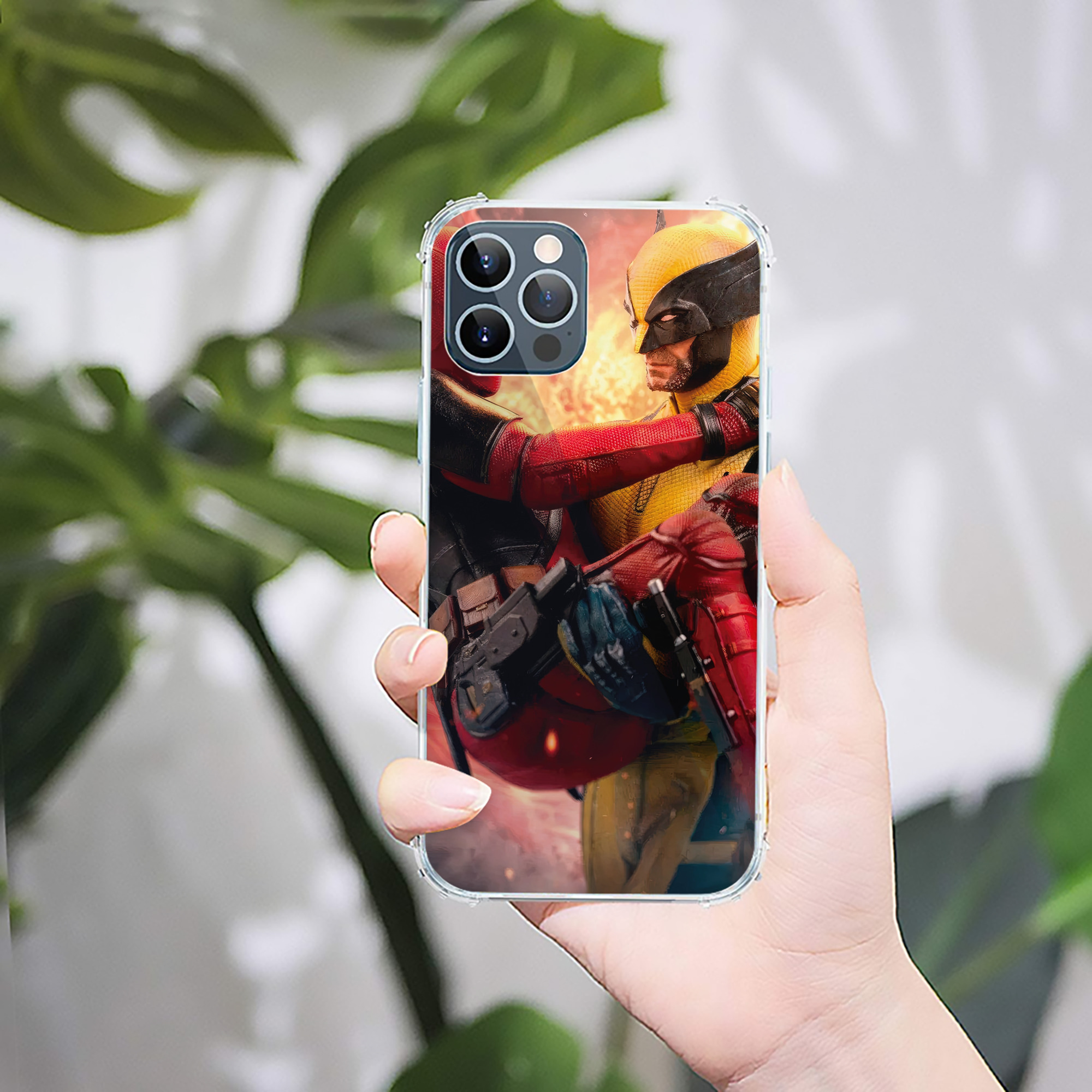 （画像用） Deadpool デッドプール 【iPhone 12シリーズ対応】透明スマホケース（クリアソフトケース）